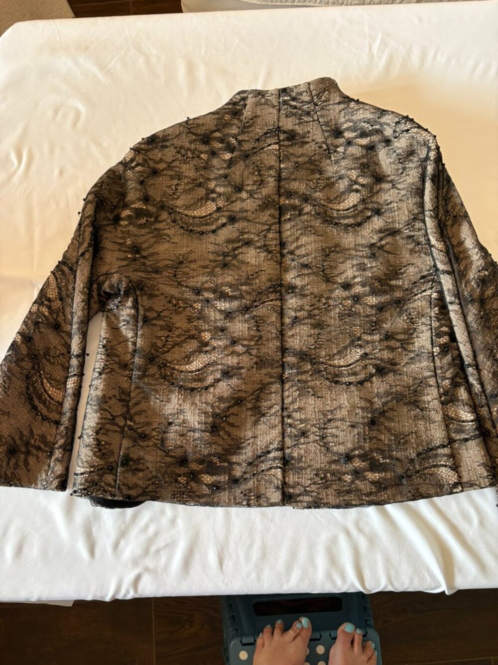 Lace Overlay Chico's Jacket - Picture 4 of 6